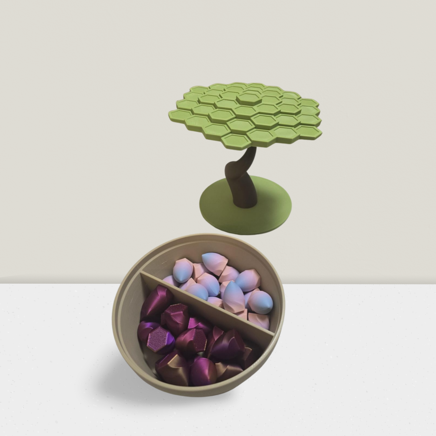 Bonsai Blitz - Bonsai Baum Balancierspiel - 3D Gedrucktes Zimmerpflanzen Spiel