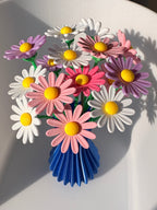 Blumen Gänseblümchen  Moderne Deko Blumen Nachhaltige Frühlingsdeko Minimalistische Vase Deko Geschenkidee - kein verblühen Geschenk