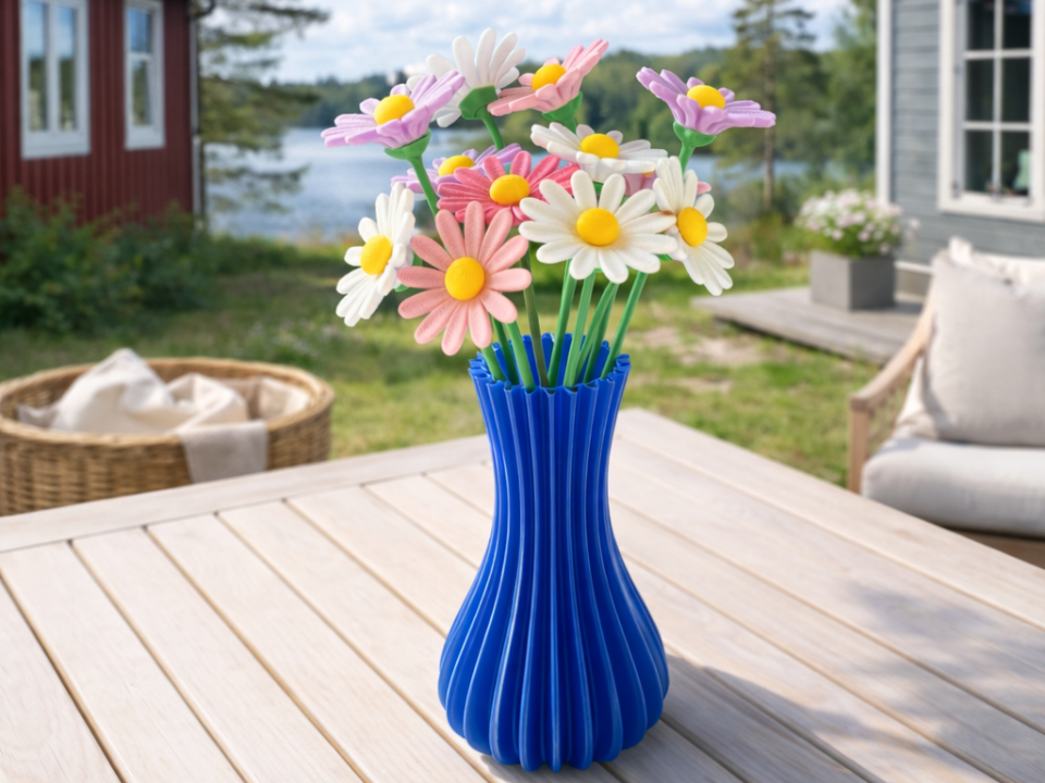 Blumen Gänseblümchen  Moderne Deko Blumen Nachhaltige Frühlingsdeko Minimalistische Vase Deko Geschenkidee - kein verblühen Geschenk