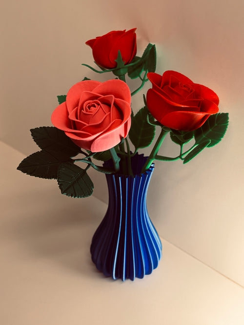 Blumen Rose Moderne Deko Blumen Nachhaltige Frühlingsdeko Minimalistische Vase Deko Geschenkidee kein verblühen Geschenk Ring Schmuck
