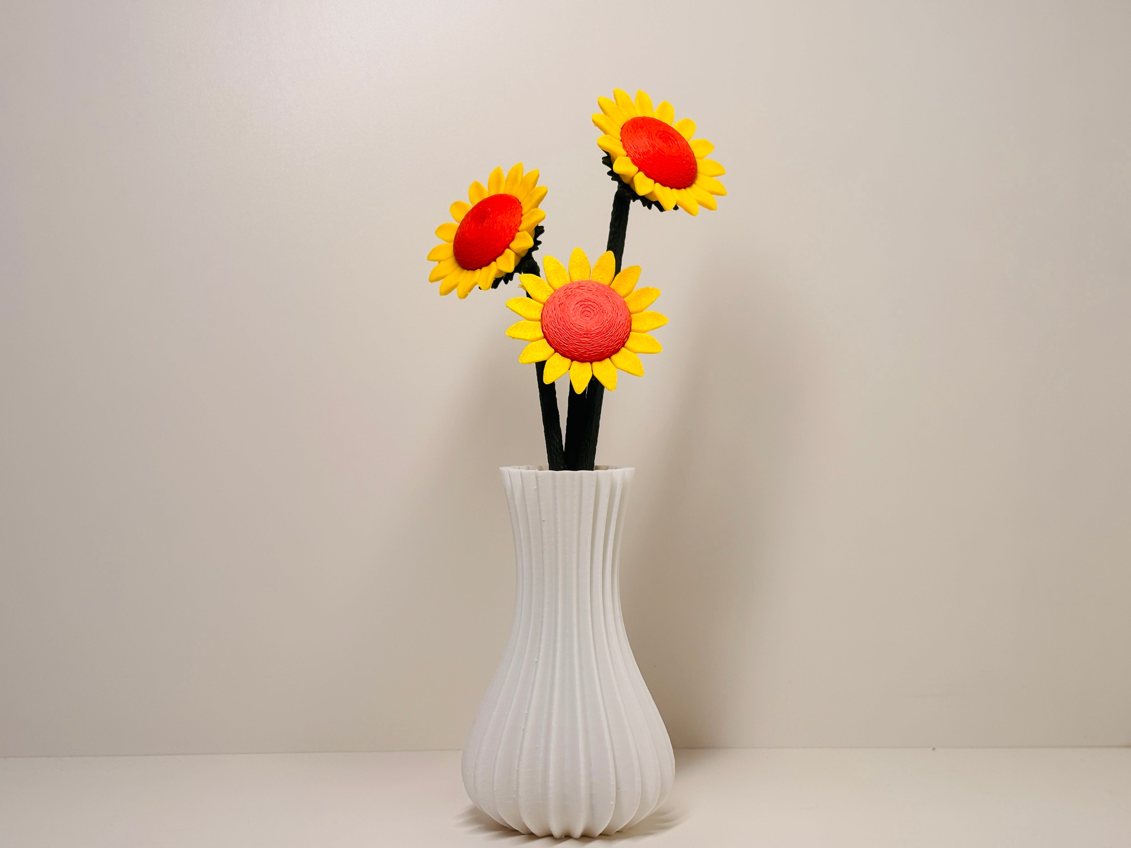Blumen Sonnenblume Moderne Deko Blumen Nachhaltige Frühlingsdeko Minimalistische Vase Deko Geschenkidee kein verblühen Geschenk