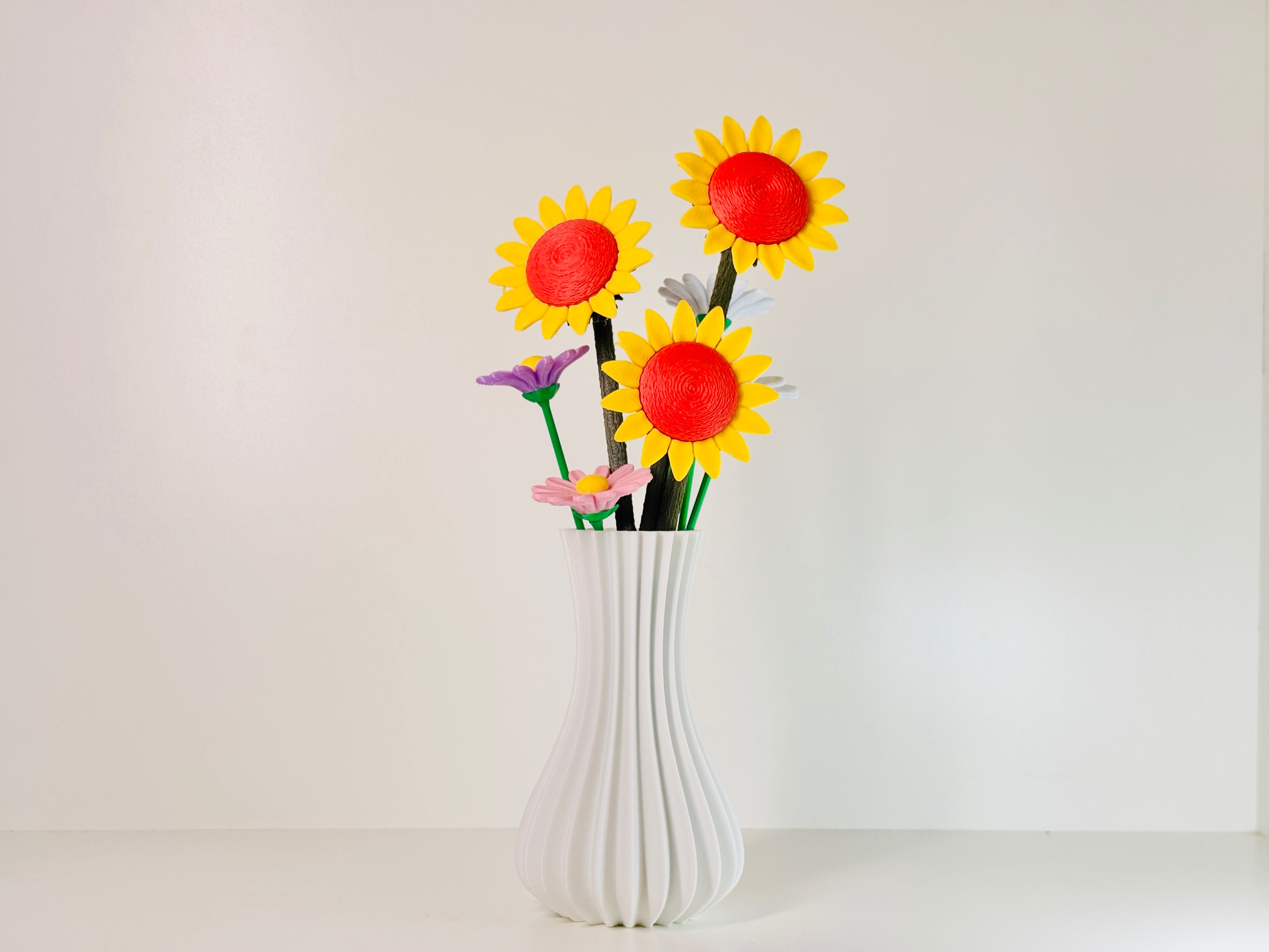 Blumen Sonnenblume Moderne Deko Blumen Nachhaltige Frühlingsdeko Minimalistische Vase Deko Geschenkidee kein verblühen Geschenk